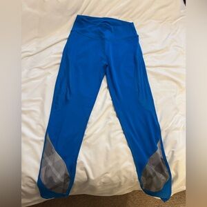 Orangetheory Blue Leggings with Gray Accents